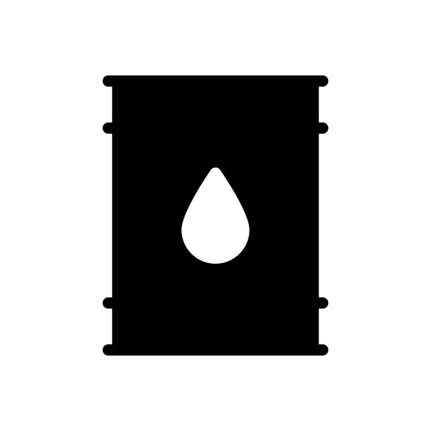 oil  vector glyph flat icon - Vector, imagen