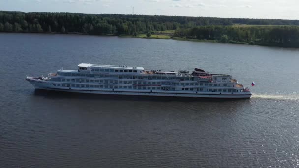 Cruise ship in the river - Footage, Video