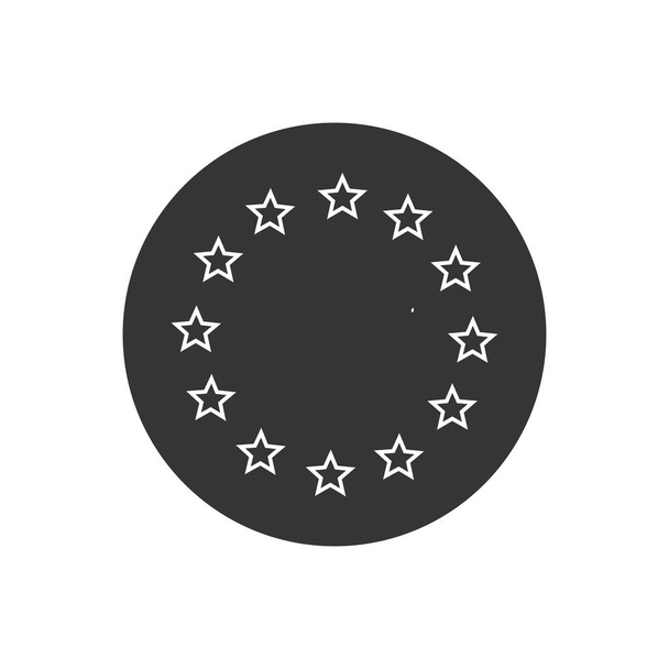 Eurooppa liiton tähtikuvio. Vektori moderni tasainen
 - Vektori, kuva