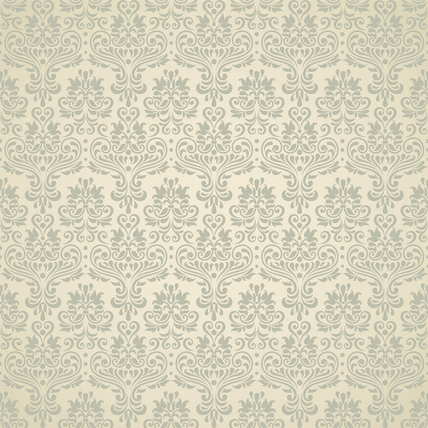 seamless damask wallpaper - Vector, Image