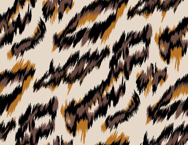 Diseño de leopardo africano. Impresión textil. Fondo abstracto. Ropa patrón colorido
. - Vector, Imagen