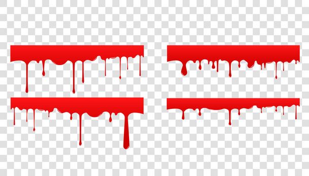 Red blood drips seamless - Vector, Image