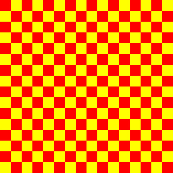 Colorful yellow & red checkered background - Photo, Image