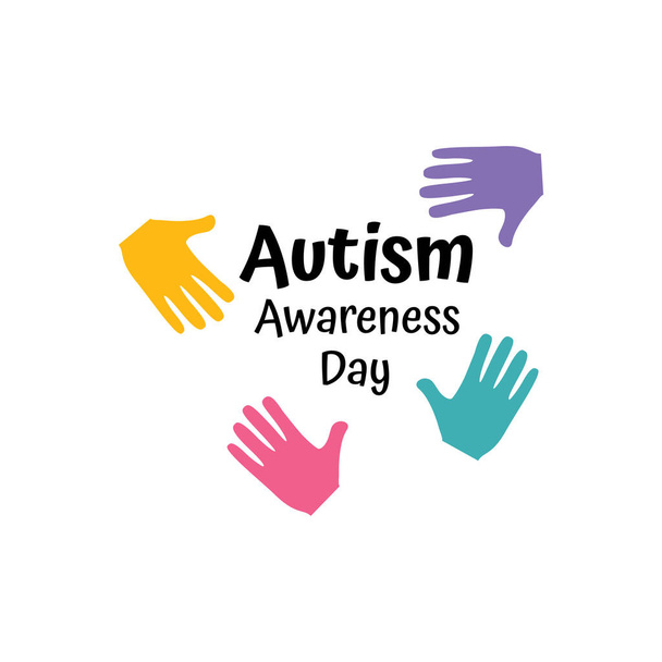 ilustración, estandarte o cartel del Día Mundial de la Conciencia del autismo. 2 de abril
 - Vector, imagen