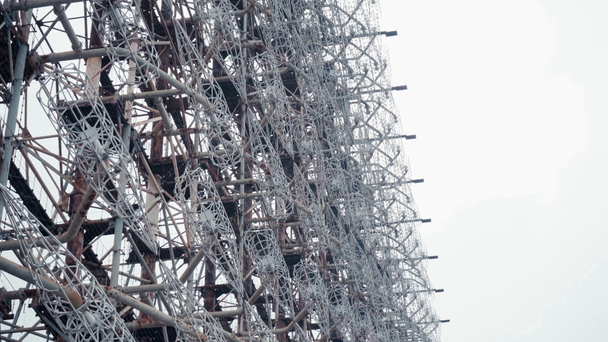 Çernobil, Ukrayna 'da büyük terk edilmiş radar sistemi. - Video, Çekim