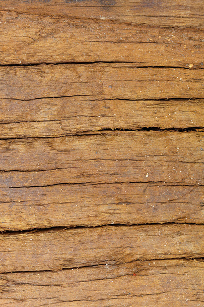 Textura de madera envejecida agrietada marrón
 - Foto, imagen