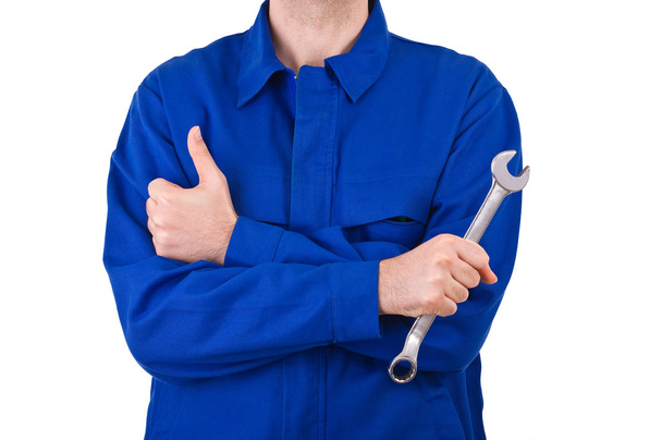 Blue collar worker. - Фото, зображення