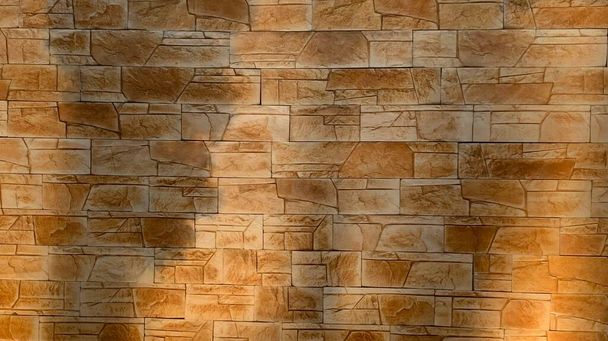 Textura marrón claro beige ladrillo cuadrado azulejos de la pared
 - Foto, Imagen