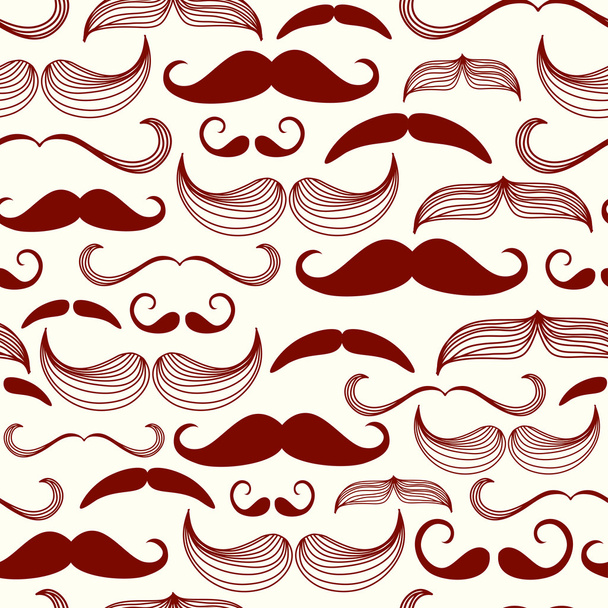 Mustache seamless pattern - Vector, imagen