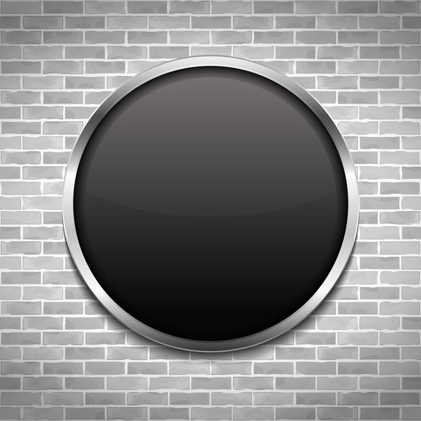 Black Round Board - Wektor, obraz