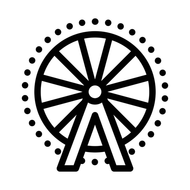 Ikona vektorového obrysu ruského kola - Vektor, obrázek