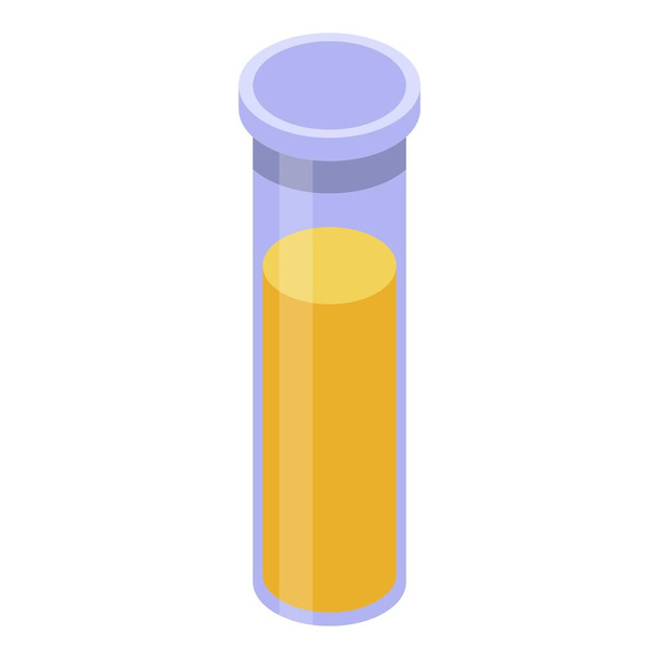 Witcher test tube icon, isometric style - Vector, Imagen