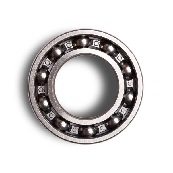 Close up of the roller bearing on white background isolated, top view.  Part of the car - Photo, Image