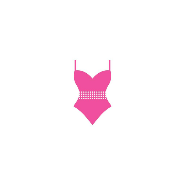 Bikini icon summer suit vector design - Διάνυσμα, εικόνα