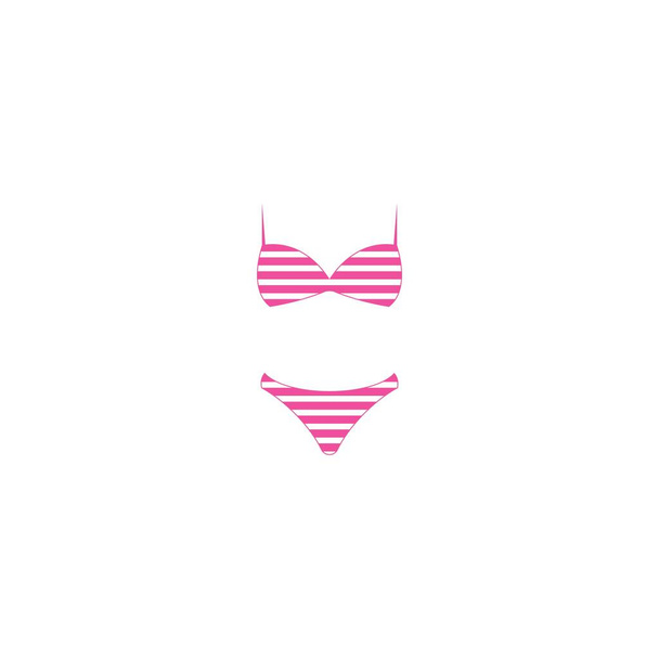 Bikini ikon nyári ruha vektor tervezés - Vektor, kép