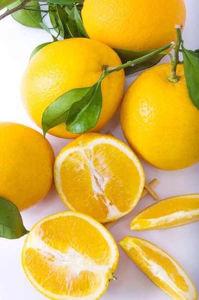 Orange natural citrus background - Photo, image