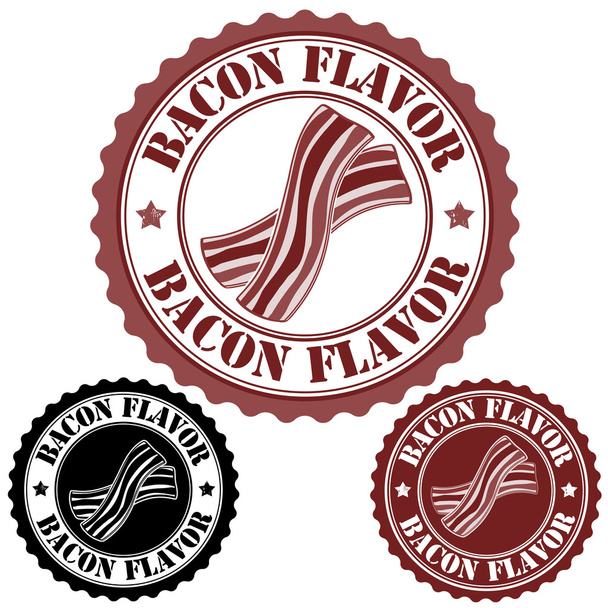 Bacon flavor stamp - Vector, Image