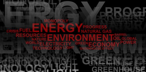 Energie a životní prostředí? slovo mrak - Fotografie, Obrázek