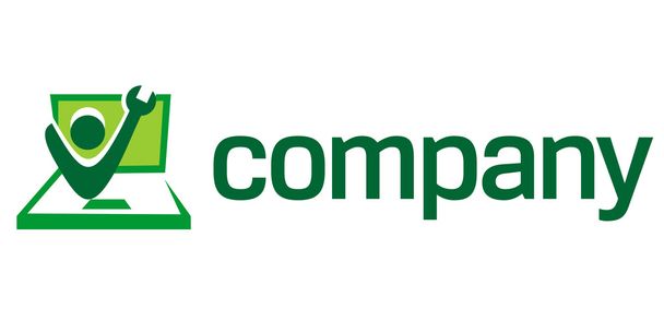 Логотип - логотип ремонту комп'ютера
 - Вектор, зображення