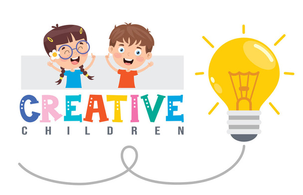 Concept Design For Creative Thinking - Vector, Image