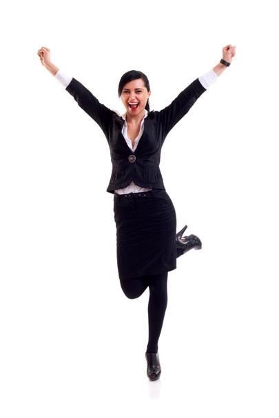 Business woman celebrating success - Foto, Imagen