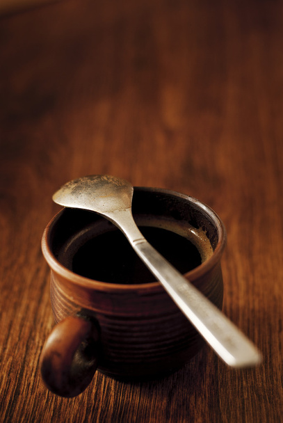 Taza de café expreso caliente
 - Foto, Imagen