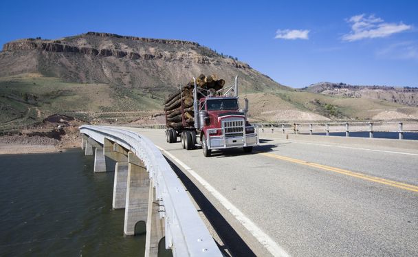 Truck on the bridge - Photo, Image