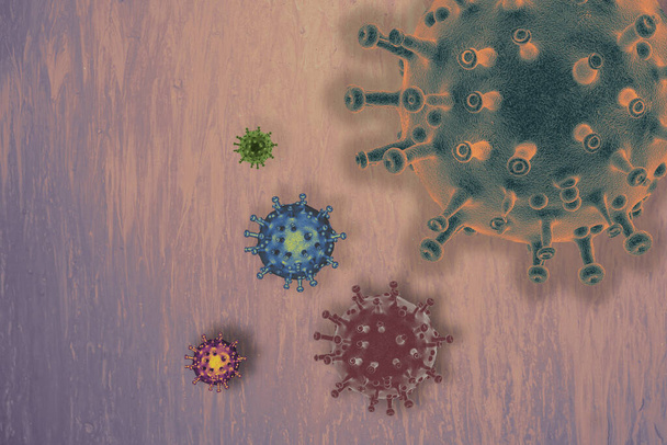 Detener la enfermedad pandémica del brote mundial del virus Corona COVID-19 - Foto, Imagen