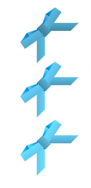 blau gepunktete Bögen - Vektor, Bild
