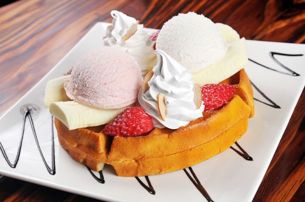 アイスクリームデザート - 写真・画像