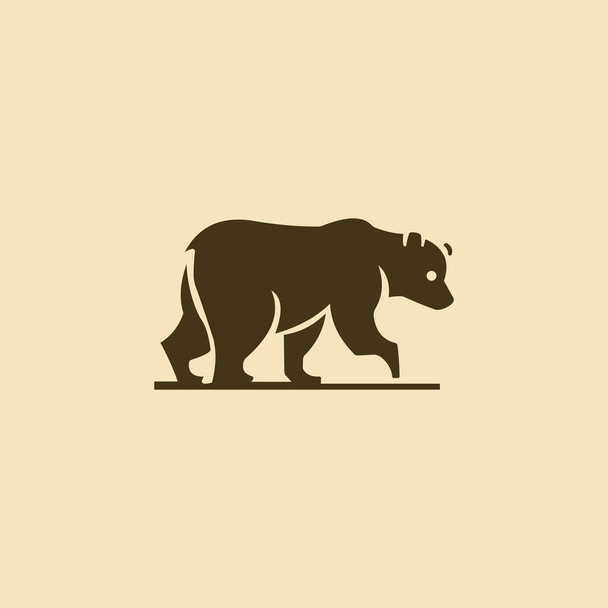 Model voor het ontwerp van de Animal Bear Logo Vector - Vector, afbeelding