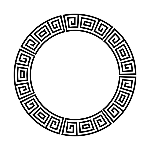 Греческая круглая рамка. Греческая граница. Вектор
 - Вектор,изображение