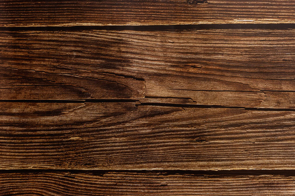 Bruin hout textuur achtergrond met horizontale lijnen - Foto, afbeelding