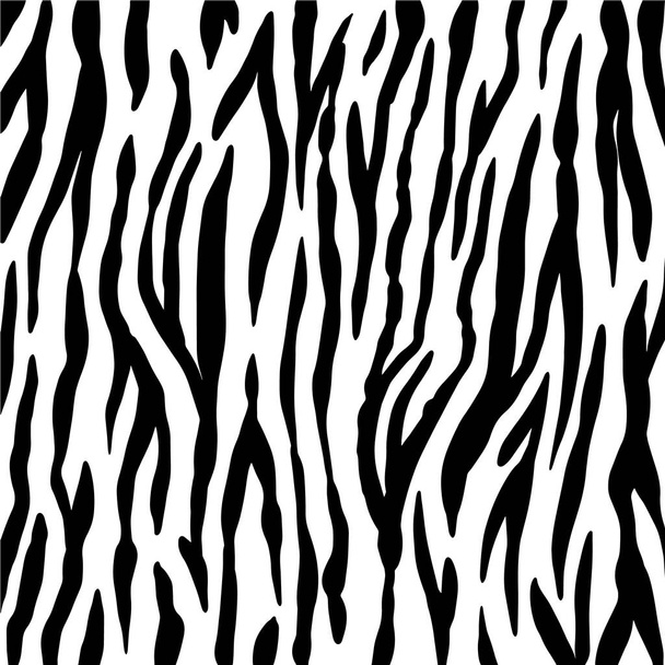 Animal background. Zebra texture. Mammals Fur. Print skin. Predator Camouflage. Printable Vector illustration. - Vector, afbeelding