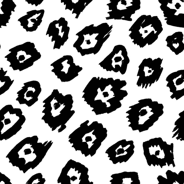 Animal seamless pattern. Mammals Fur. Print skin. Predator Camouflage. Leopard Cheetah Jaguar. Printable Background. Vector illustration. - Vector, Image