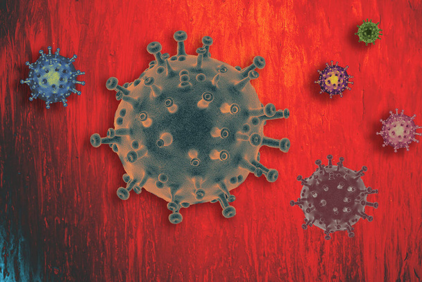 Σταματήστε COVID-19 Παγκόσμια επιδημία πανδημίας του ιού της Κορόνας - Φωτογραφία, εικόνα