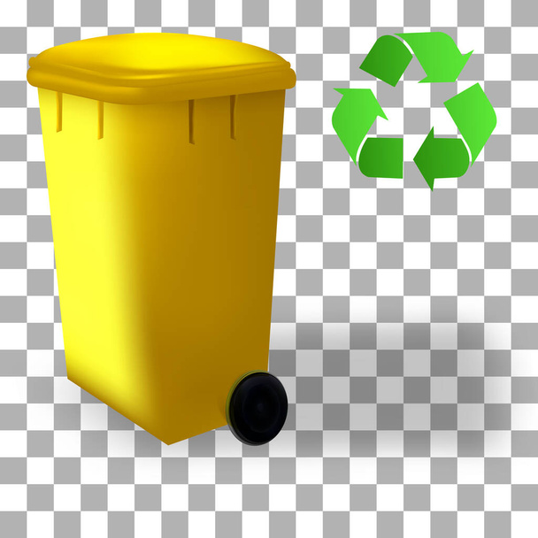 Waste sorting bins: Vector Graphic Illustration #208001153