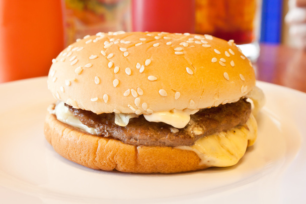 Cheese Burger - Foto, afbeelding