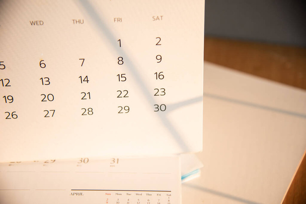 Blurred old calendar in remember concept. - Photo, Image