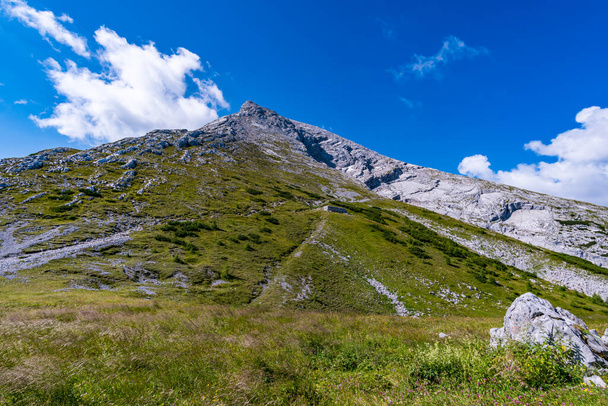 Piękna górska wycieczka po Watzmannie w Alpach Berchtesgaden - Zdjęcie, obraz