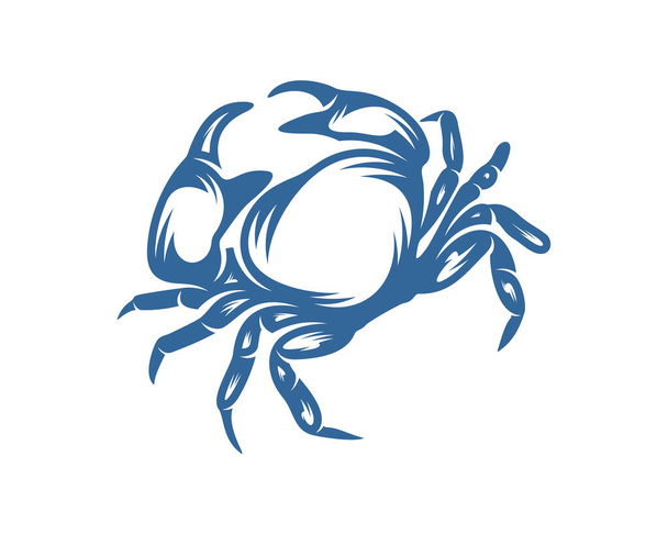 Шаблон векторного дизайна логотипа краба, логотип краба силуэта, иллюстрация
 - Вектор,изображение