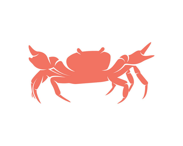 Crab logo vector design template, Silhouet Crab logo, Illustratie - Vector, afbeelding