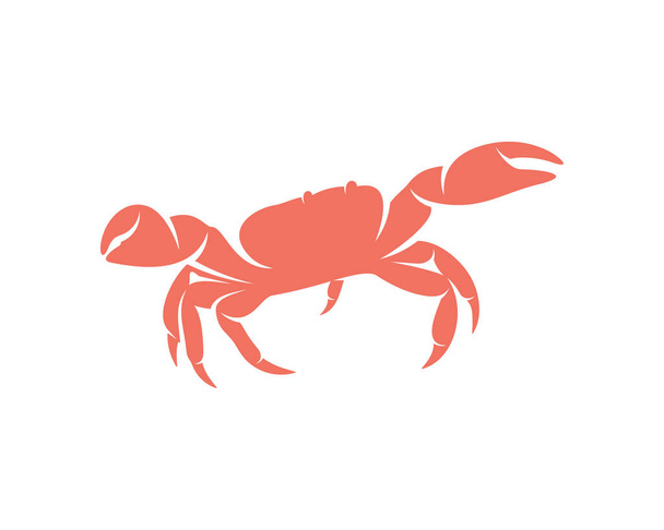 Krabben-Logo Vektordesign-Vorlage, Silhouette Krabben-Logo, Illustration - Vektor, Bild