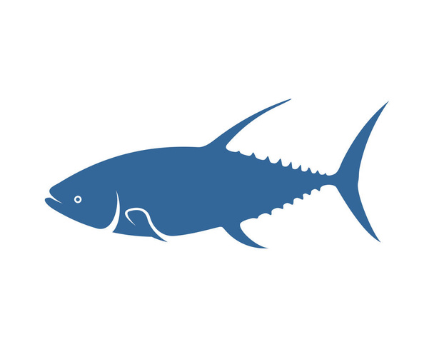 Šablona pro návrh loga tuňáka, Silueta Logo pro lov tuňáka, Ilustrace - Vektor, obrázek