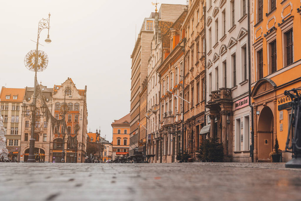 Wroclaw, Poland January 30, 2020: Houses of the Old Town of Wroclaw, Poland2020 - 写真・画像