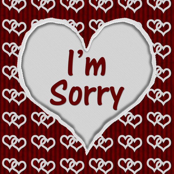 I'm Sorry Message - Photo, image