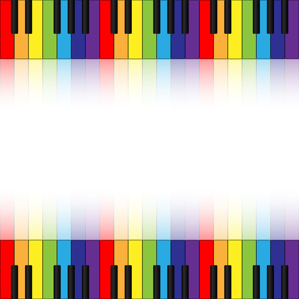 kleur toetsenbord - Vector, afbeelding