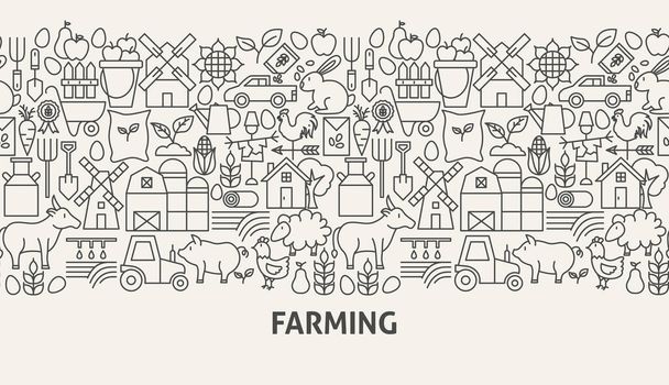 Farming Banner Concept - Vector, Image