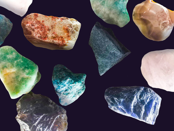 assorted beautiful gemstones and crystals - Photo, Image