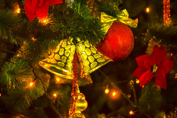 Christmas tree toy ball decoration celebration - Photo, Image